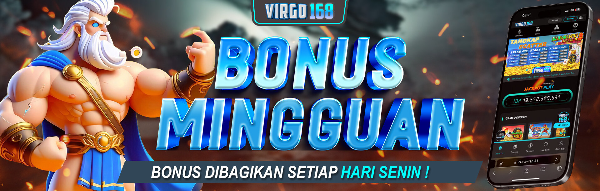 BONUS MINGGUAN VIRGO168